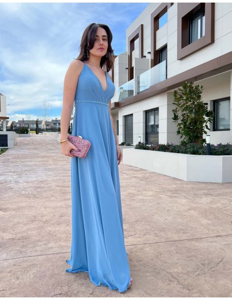 Long party dress with rhinestone detailing Lauren Lynn London - 2