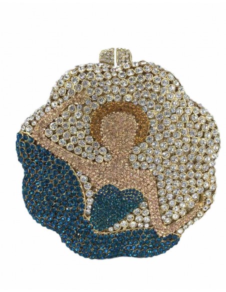 Jeweled party bag with ballerina detail Lauren Lynn London Accessories - 1 