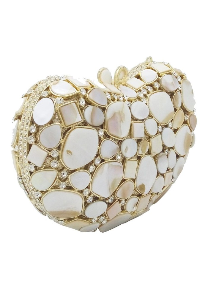 Jewellery handbag with crystals and natural shells Lauren Lynn London Accessories - 2 