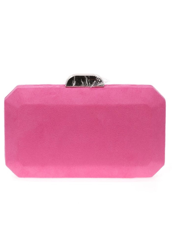 Bolso de antelina octogonal con cierre metalizado Lauren Lynn London Accessories - 28 