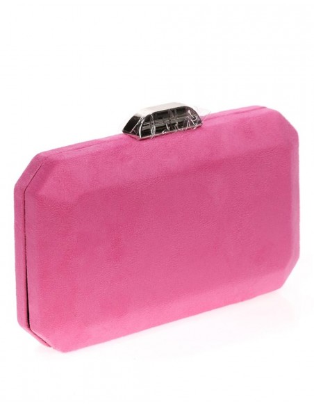 Bolso de antelina octogonal con cierre metalizado Lauren Lynn London Accessories - 29 