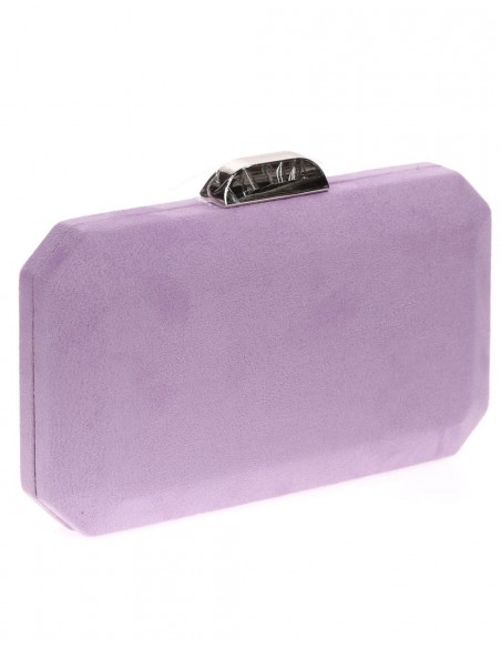 Bolso de antelina octogonal con cierre metalizado Lauren Lynn London Accessories - 33 