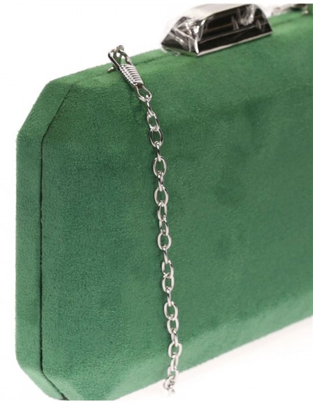 Bolso de antelina octogonal con cierre metalizado Lauren Lynn London Accessories - 40 