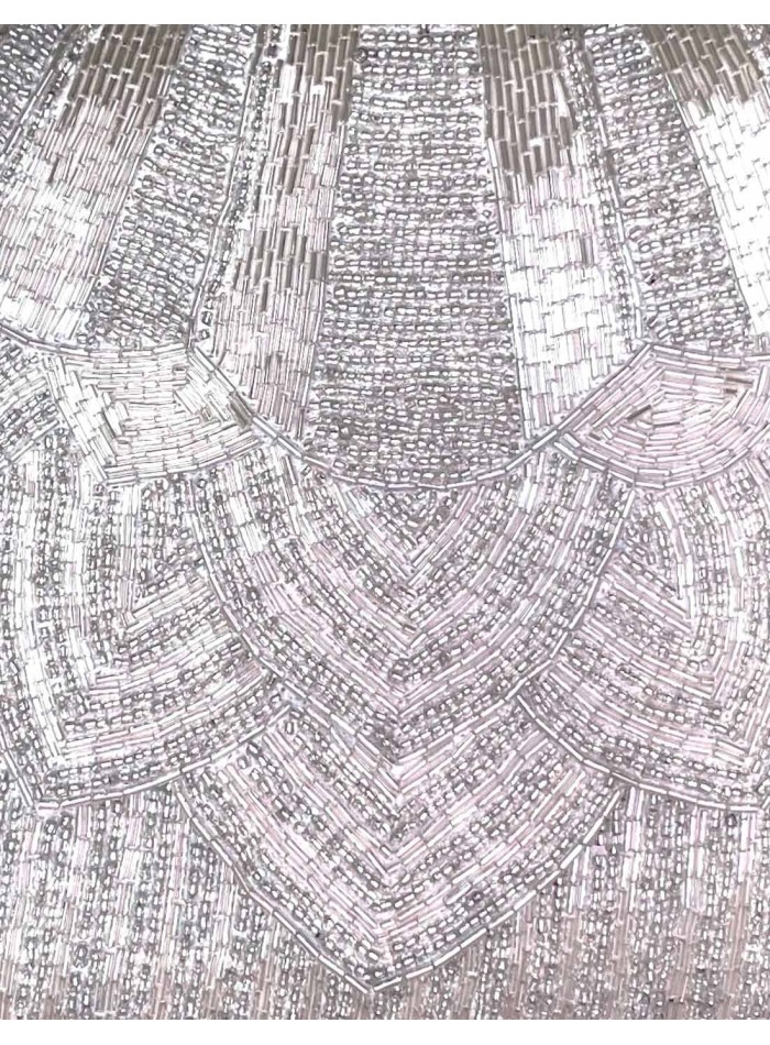 White rhinestone evening clutch for guests