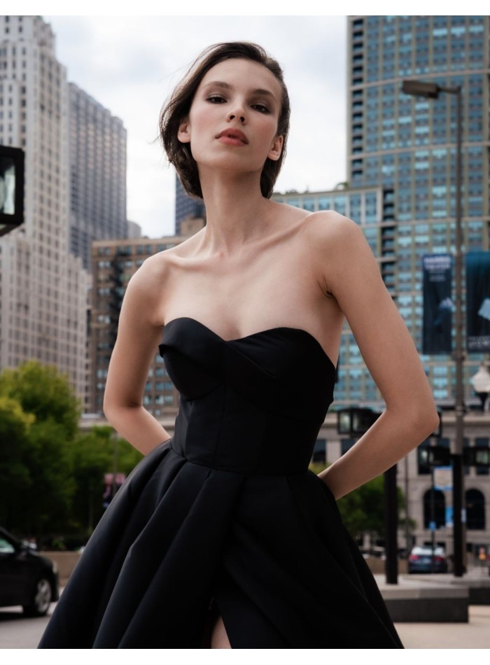 Long Party Dress with Sweetheart Neckline and...