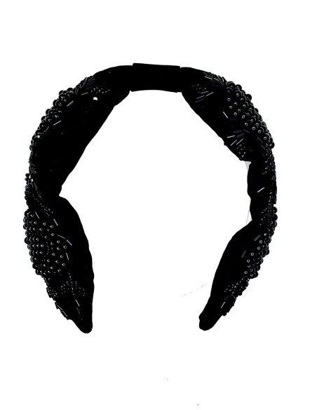 Diadema de pedrería artesanal para invitadas