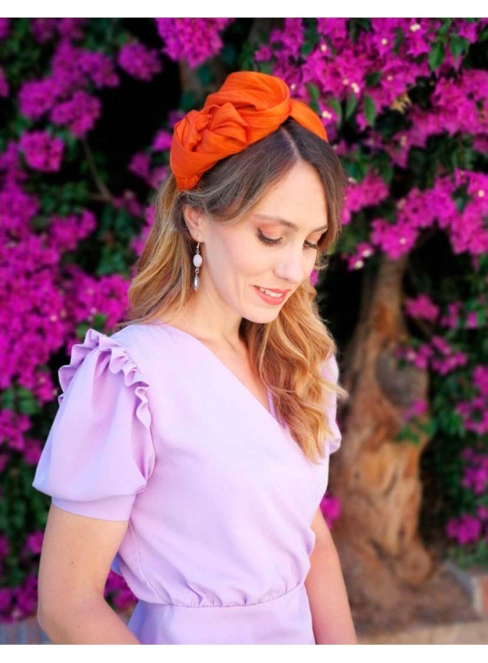 Crinkled headband with silk sinamay - various...