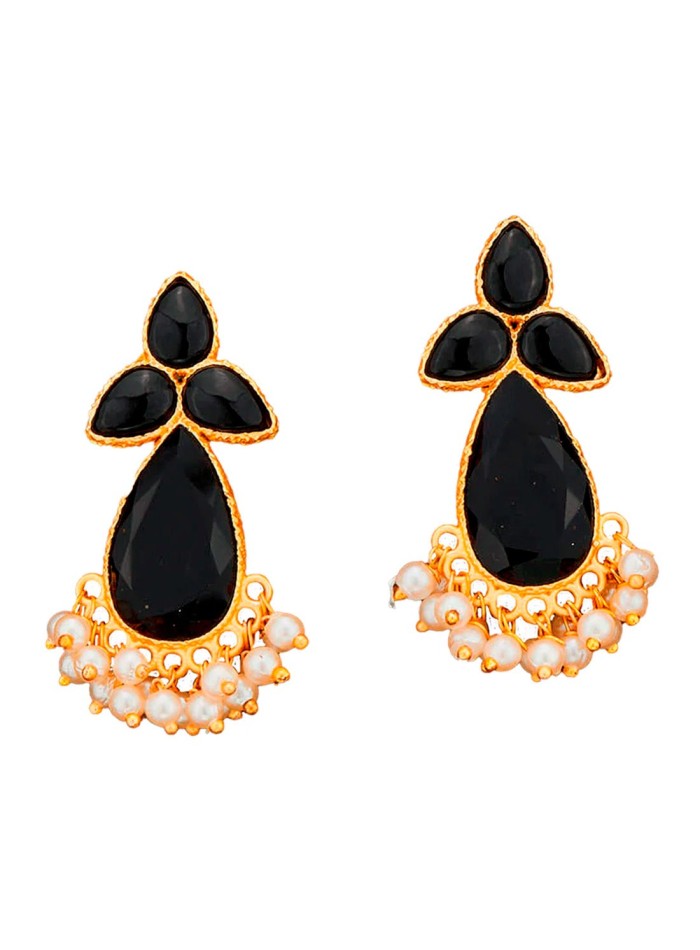 Pendientes de fiesta con piedras naturales y...