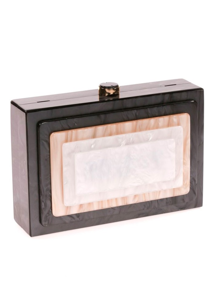 Sac de fête nacré avec détails superposés sur...