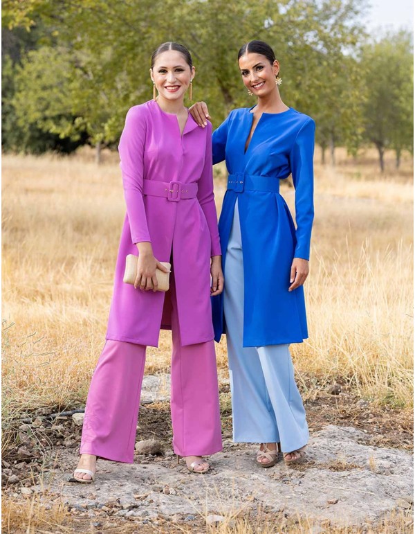 Conjunto de fiesta de levita y pantalón campana 2