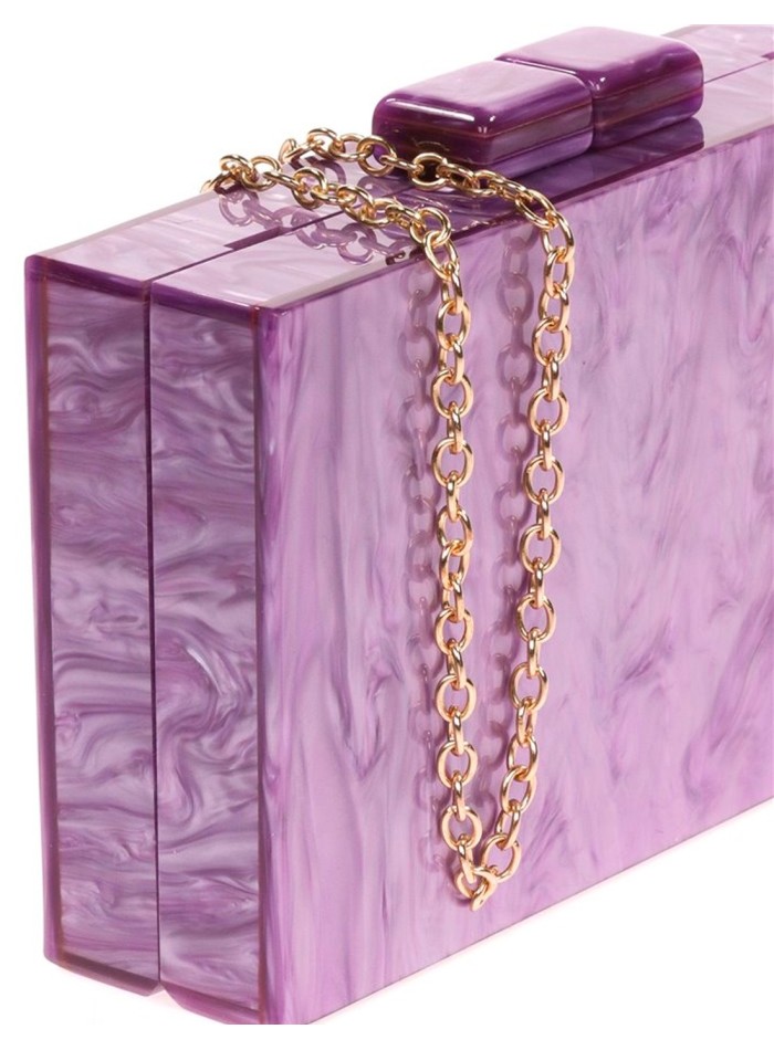 Bolso de fiesta nacarado para invitada