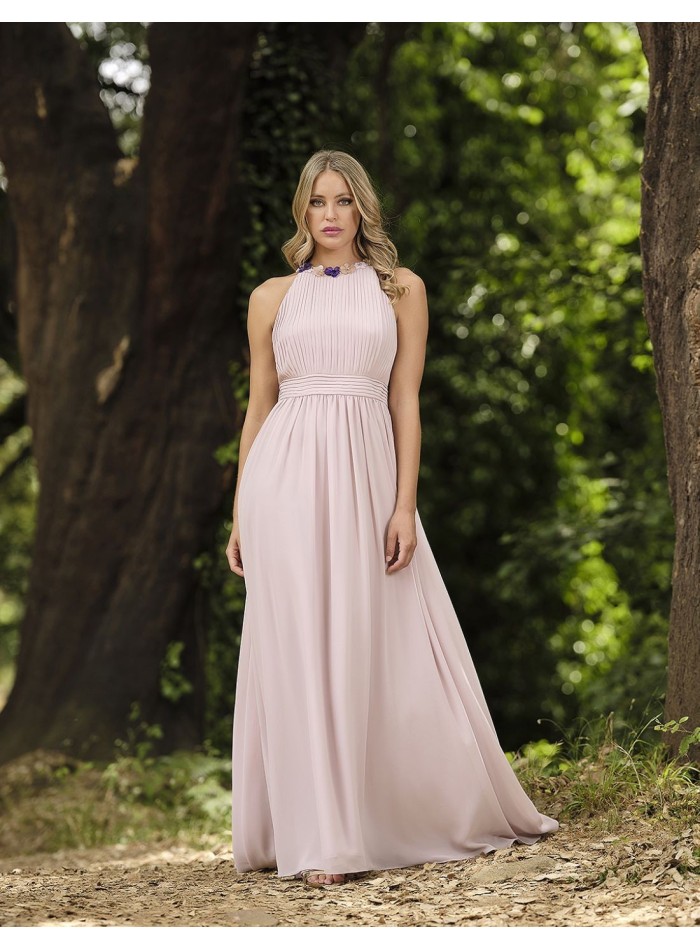 Robe de soirée longue et plissée avec des...