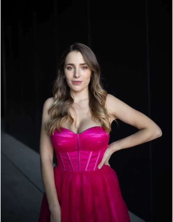 Tulle midi ball gown with volume 2