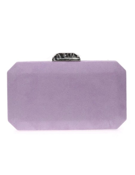 Sac de fête octogonal en daim mauve - Invitada Perfecta