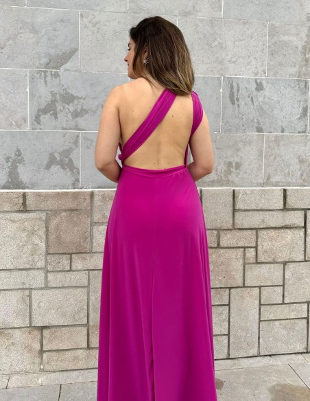 Multi-position evening long dress