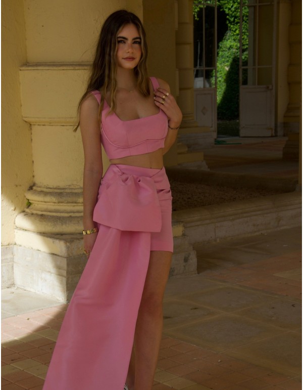 Party crop top with interlaced back 2