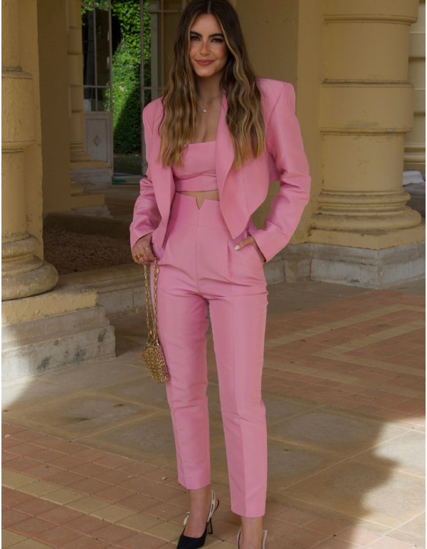 High-waisted long party pants 2