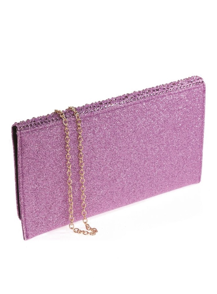 Evening clutch with rhinestones