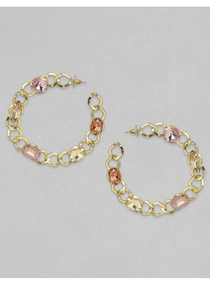 XL evening earrings with natural stones