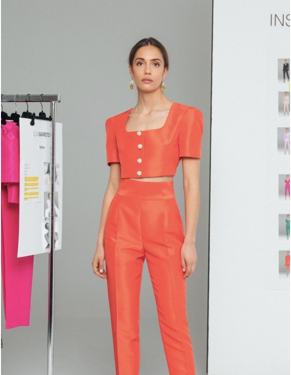 Pantalon long avec pinces et poches 2