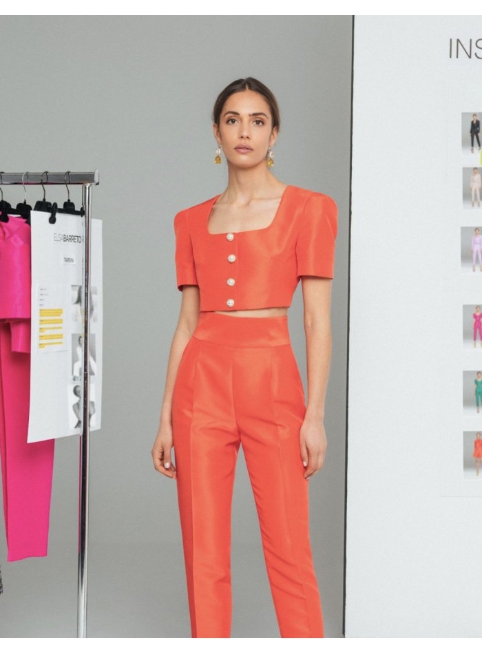 Pantalon long avec pinces et poches