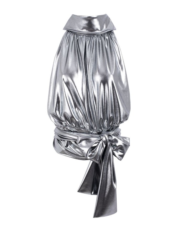 Top de fête drapé métallique 2
