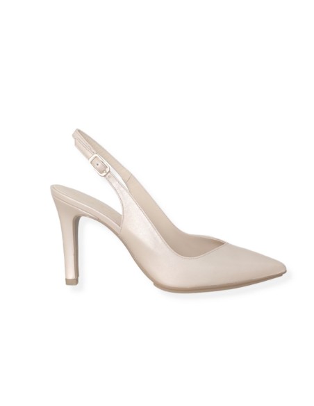 Nude heeled party shoes