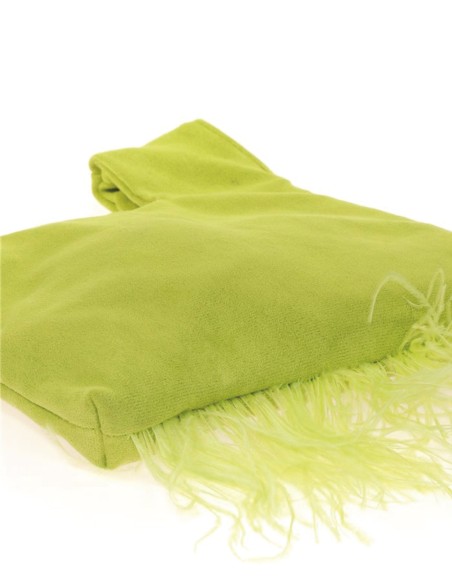 Sac à main japonais en daim avec plumes