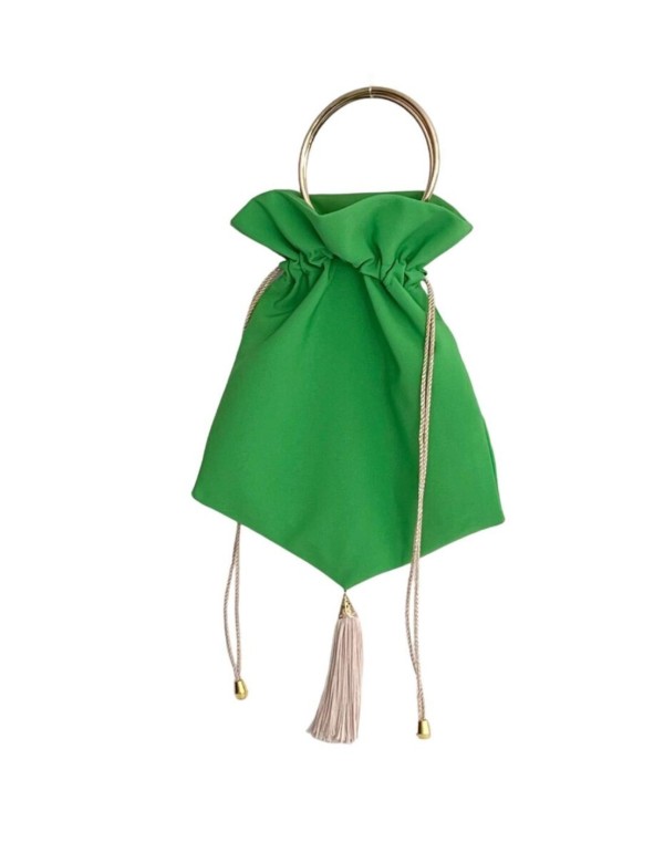 Bâton de fête avec cerceau et franges en crêpe 2