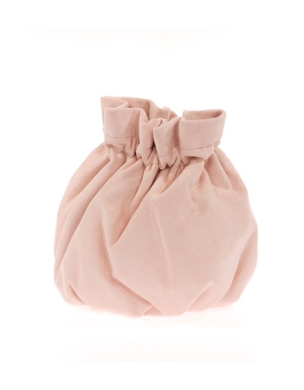 Suede effect bowler bag with chain 2