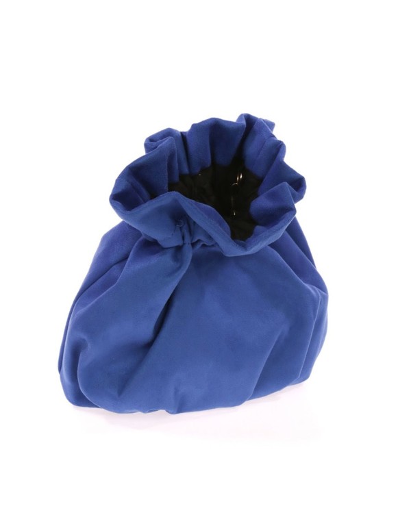 Sac bowler en daim avec chaîne