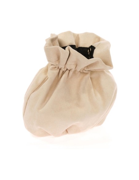 Bolso bombonera efecto ante con cadena