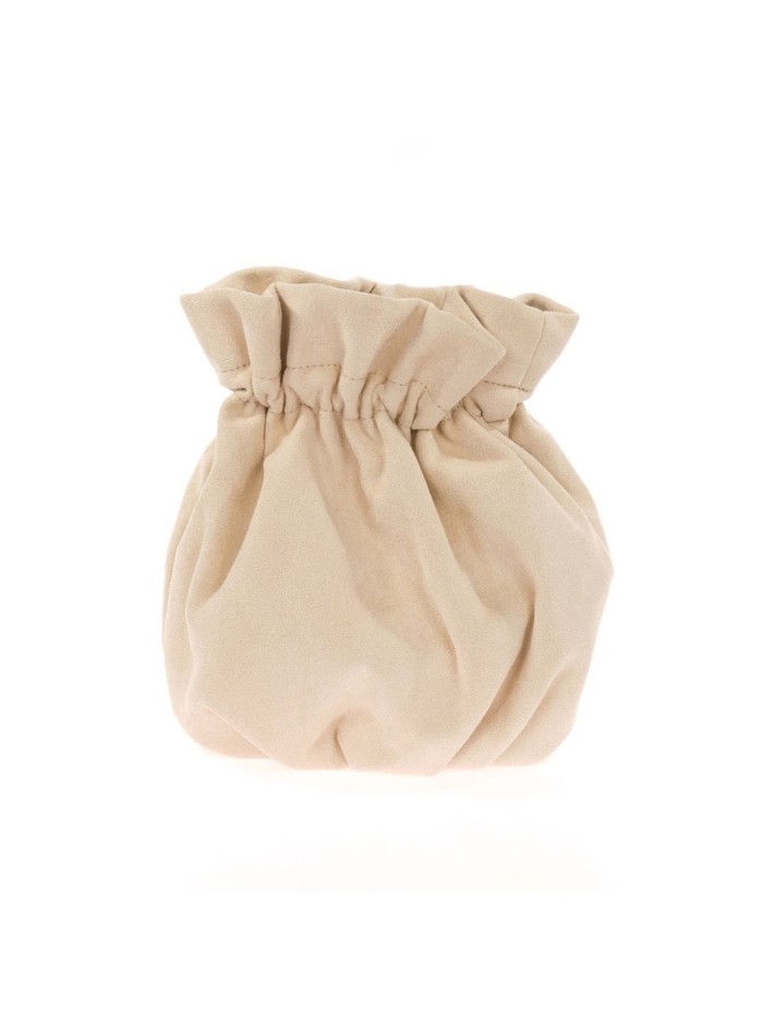 Sac bowler en daim avec chaîne