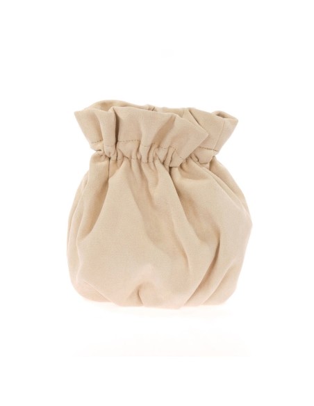 Sac bowler en daim avec chaîne