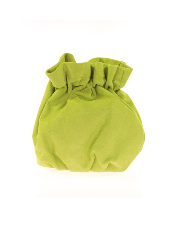 Sac bowler en daim avec chaîne