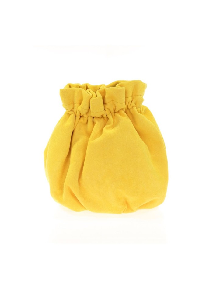 Bolso bombonera efecto ante con cadena