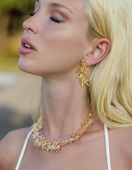 Collier en or avec ornement étoile de mer