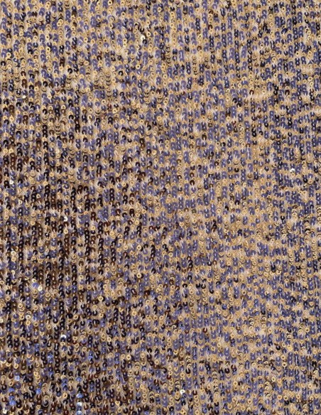 Robe de soirée plissée avec corsage à paillettes