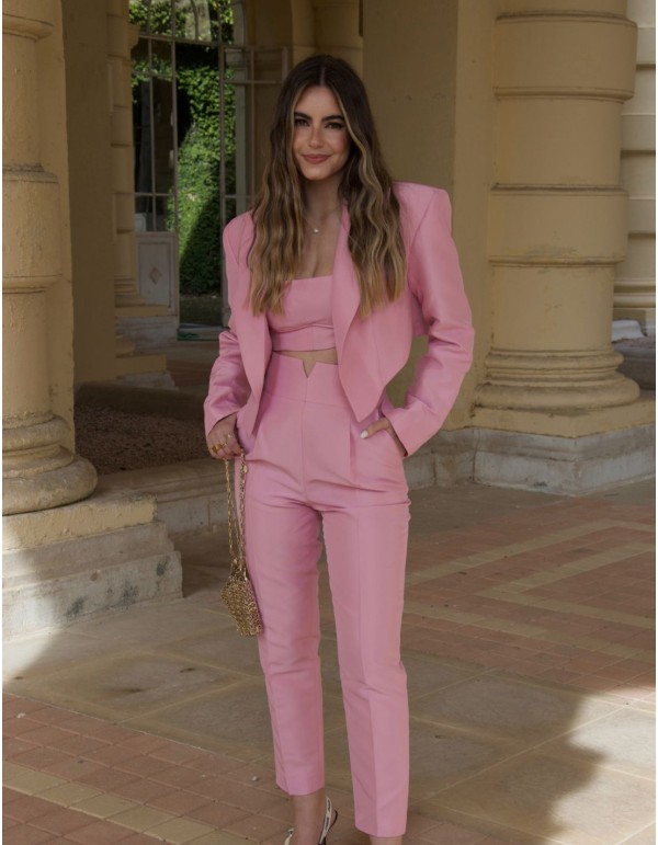 Pantalon à taille large et à plis avec ceinture large