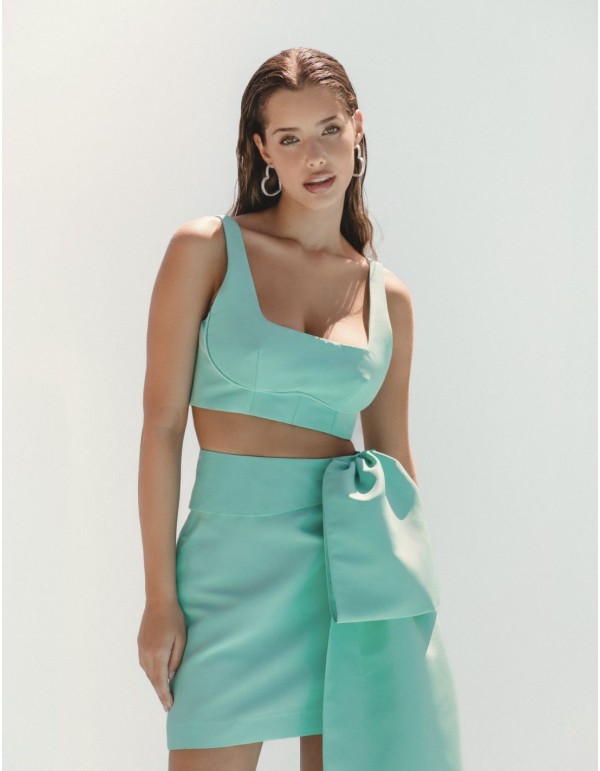 Jupe de fête courte avec laçage