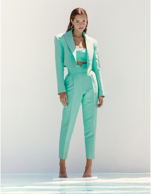 Structured short blazer