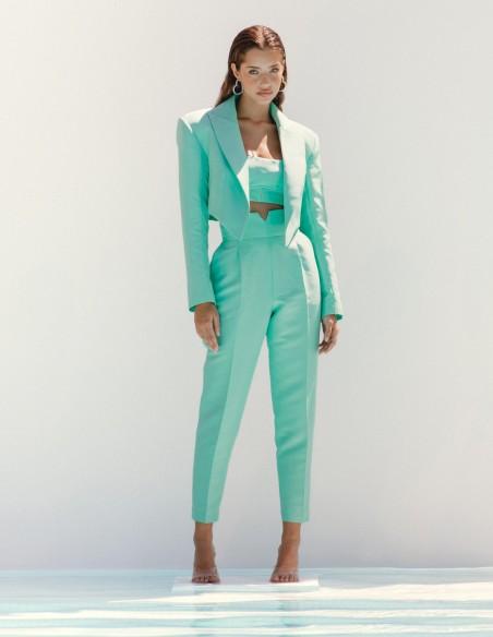 Structured short blazer