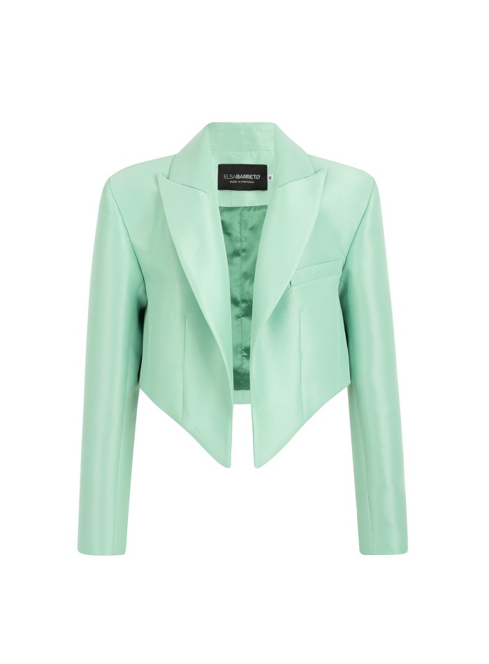 Structured short blazer