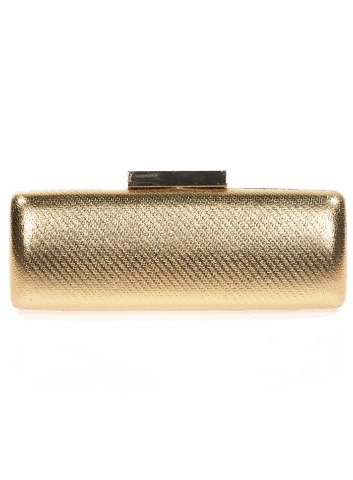 Metallic clutch bag