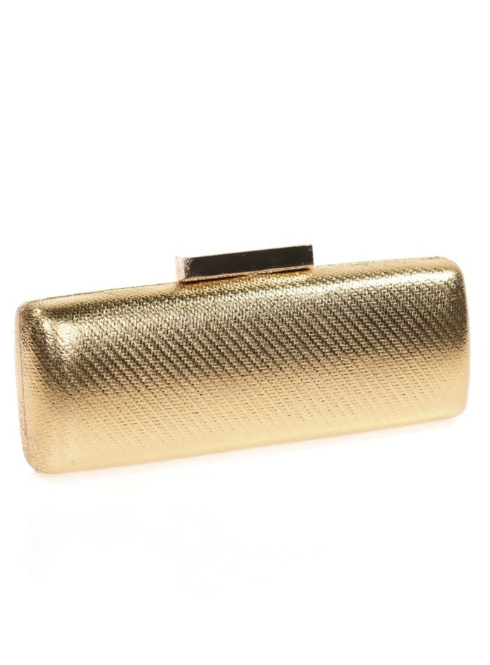 Metallic clutch bag