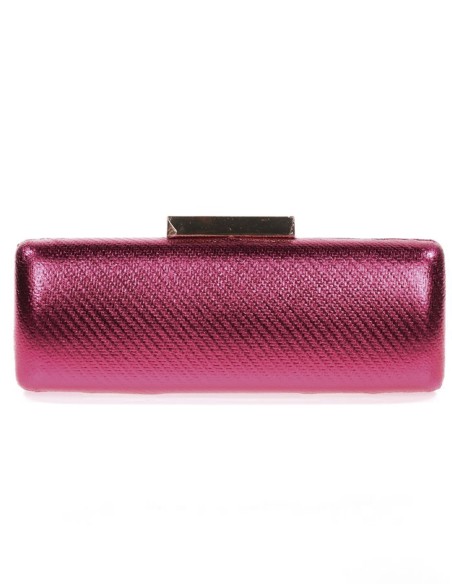 Metallic clutch bag