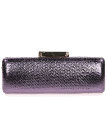 Metallic clutch bag
