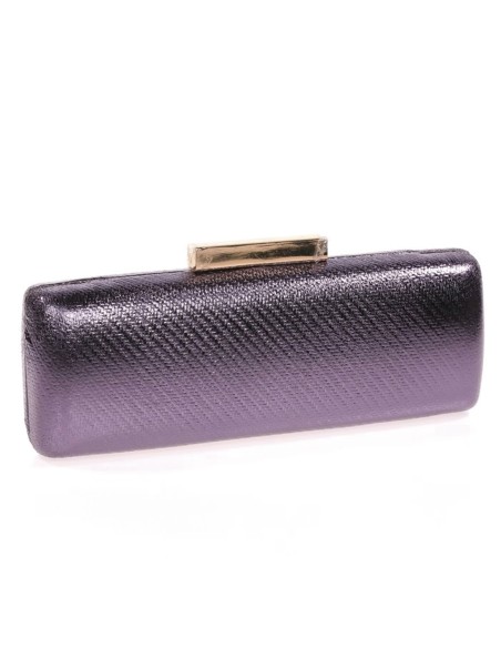 Metallic clutch bag