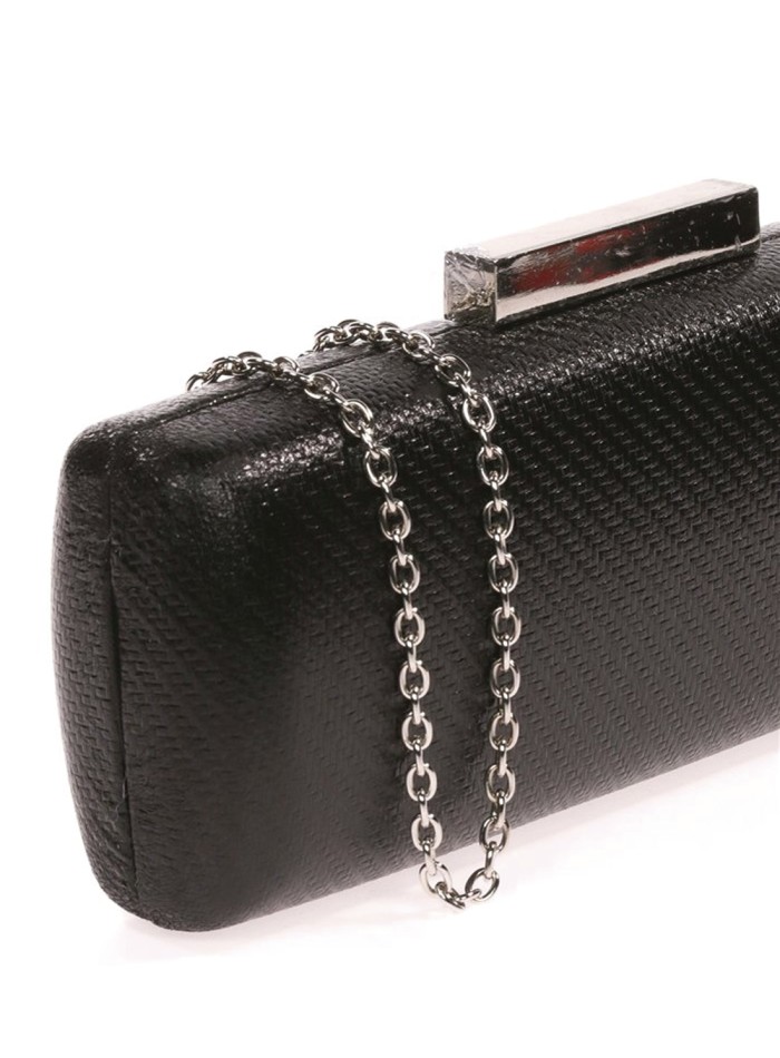 Metallic clutch bag