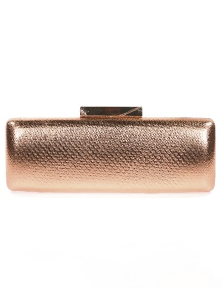 Metallic clutch bag